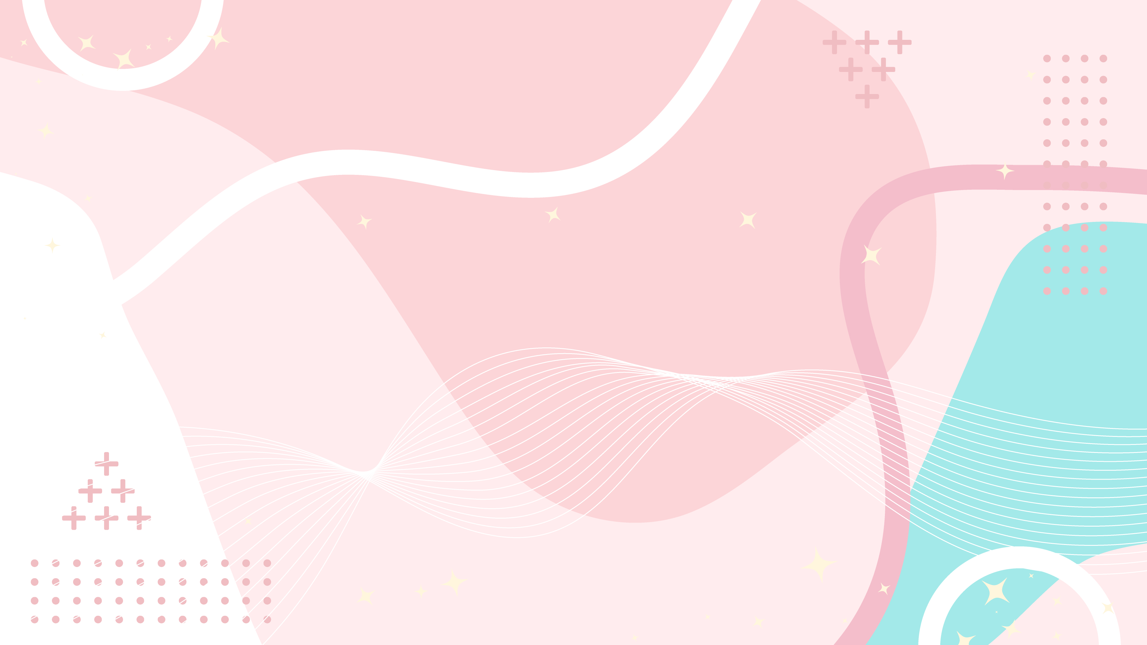 Abstract pastel background with geometric shapes and wavy lines for modern graphic design projects