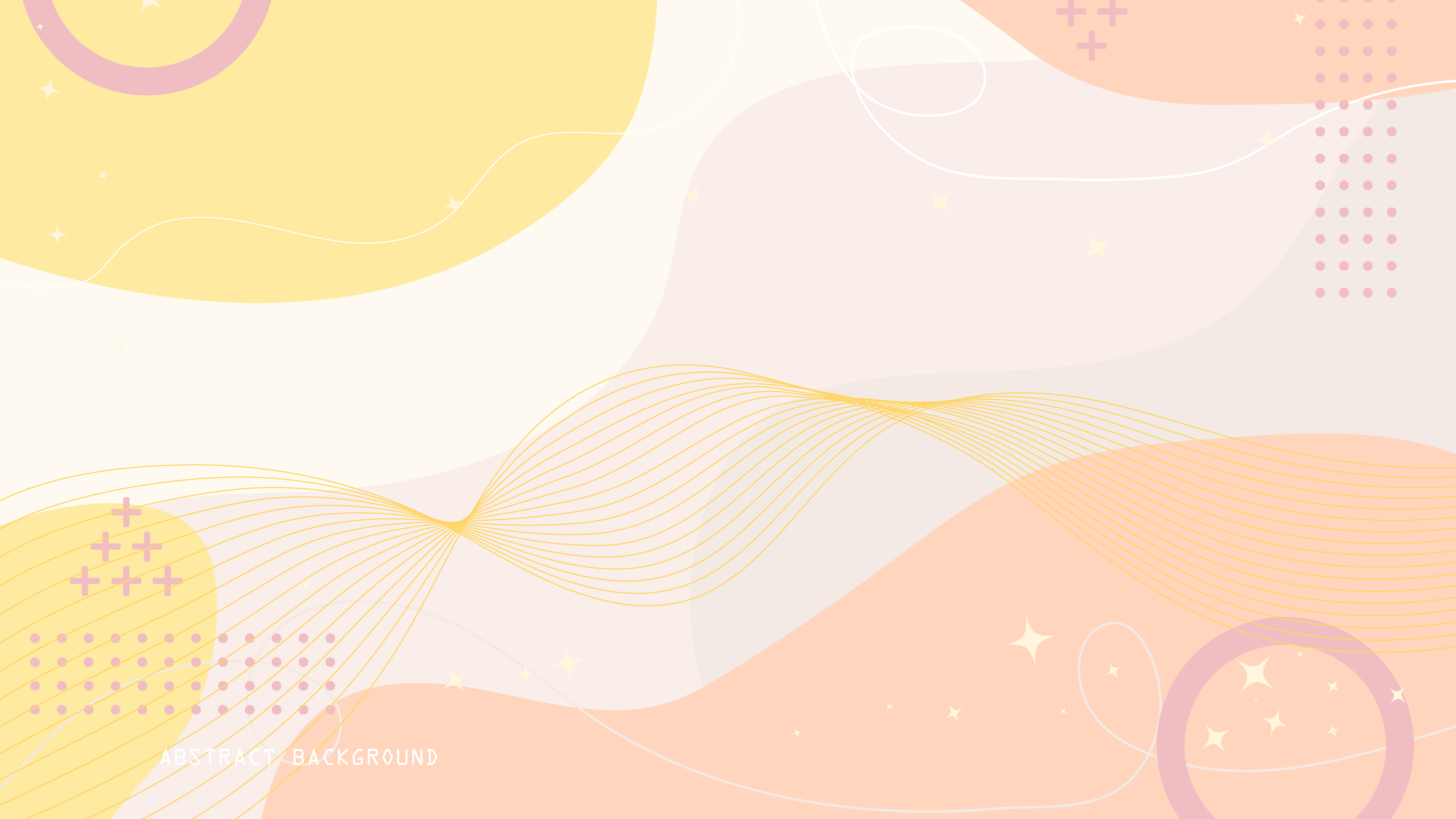 Soft pastel abstract background with flowing lines and geometric shapes for modern graphic design